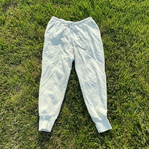 women’s cream/gold aerie pants